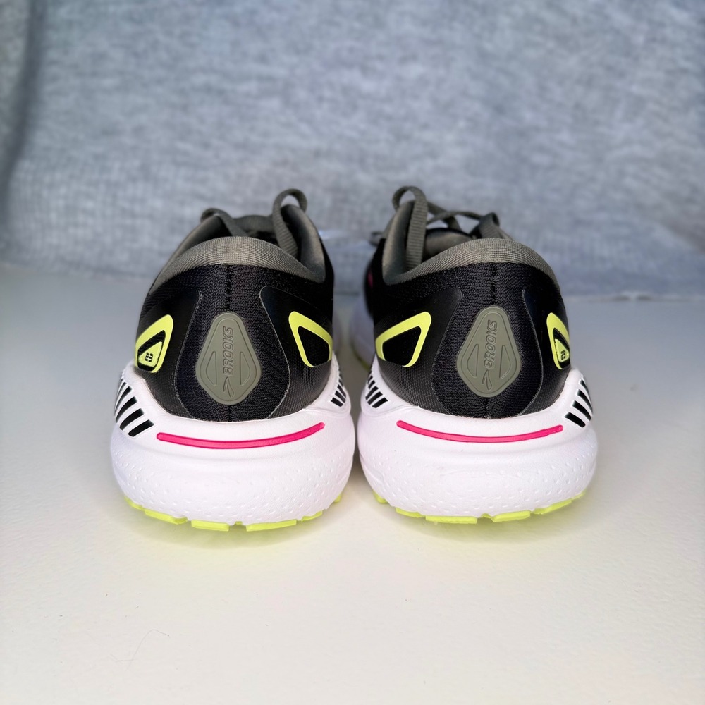 Brooks Adrenaline GTS 23 Womens Running Shoes Black Pink Lime 6.5 B 1203811B037 - Picture 5 of 10